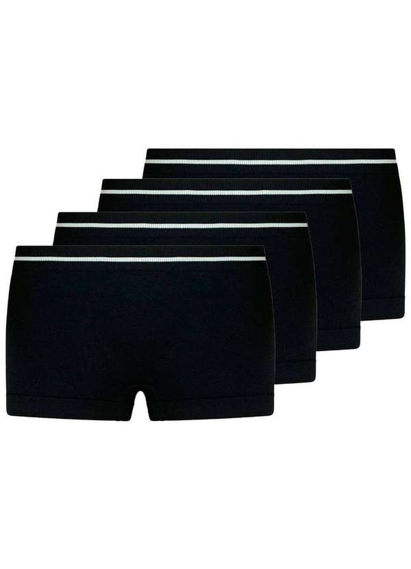 Lupo - Kit com 4 Calcinhas Infantil Lobinha 18720-001 Preto