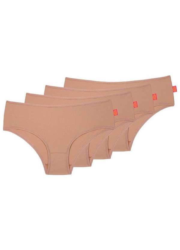 Sanny - Kit com 4 Calcinhas Infantil Sanny 211559 Chocolate