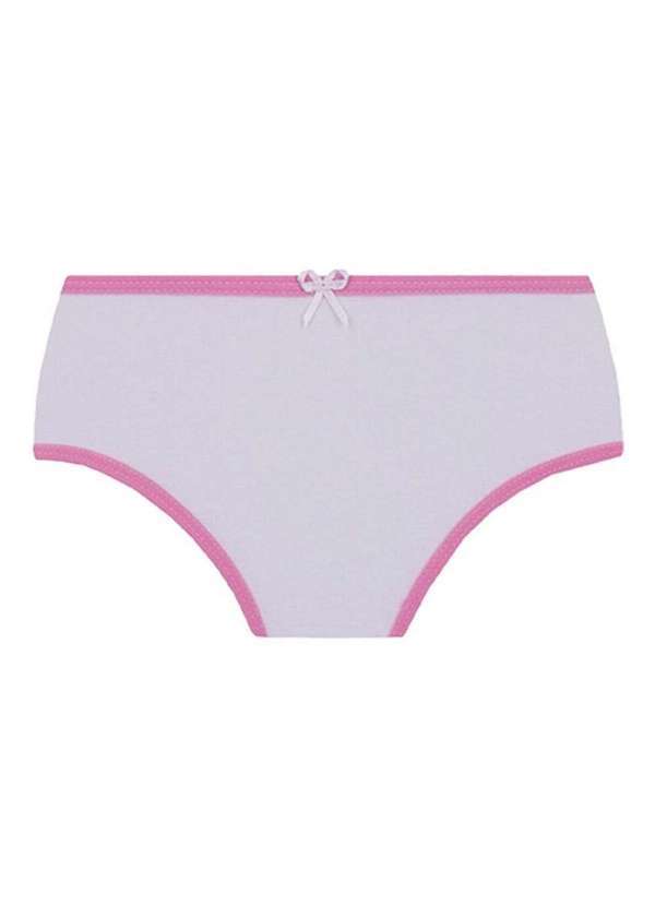 Lupo - Kit com 6 Calcinhas Lobinha 18101-089 Infantil 0900-Lilás-Branco-Cinza 3