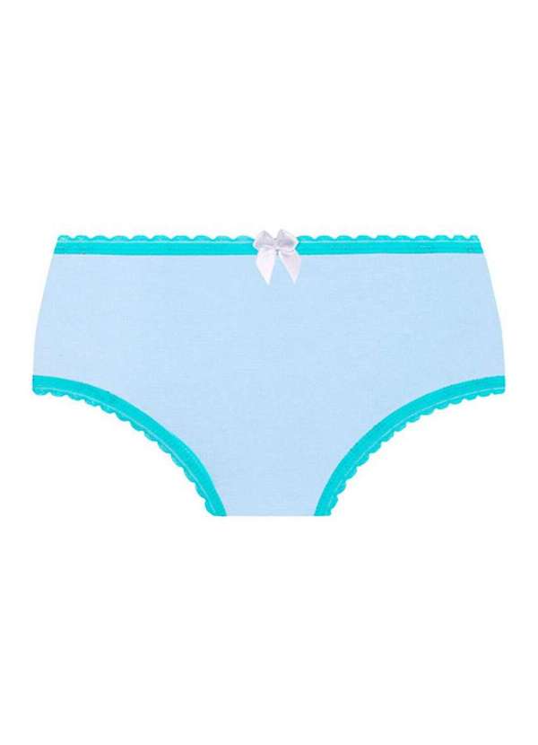 Lupo - Kit com 9 Calcinhas Infantil Lobinha 18100-089 0927-Azul-Branco-Cinza 2