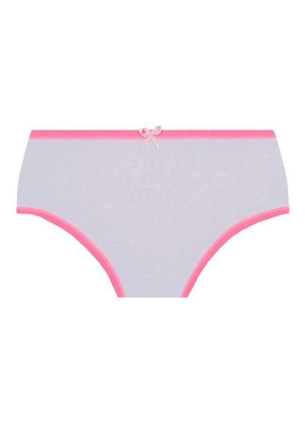 Lupo - Kit com 9 Calcinhas Lobinha 18101-089 Infantil 0905-Cinza-Branco-Rosa 3