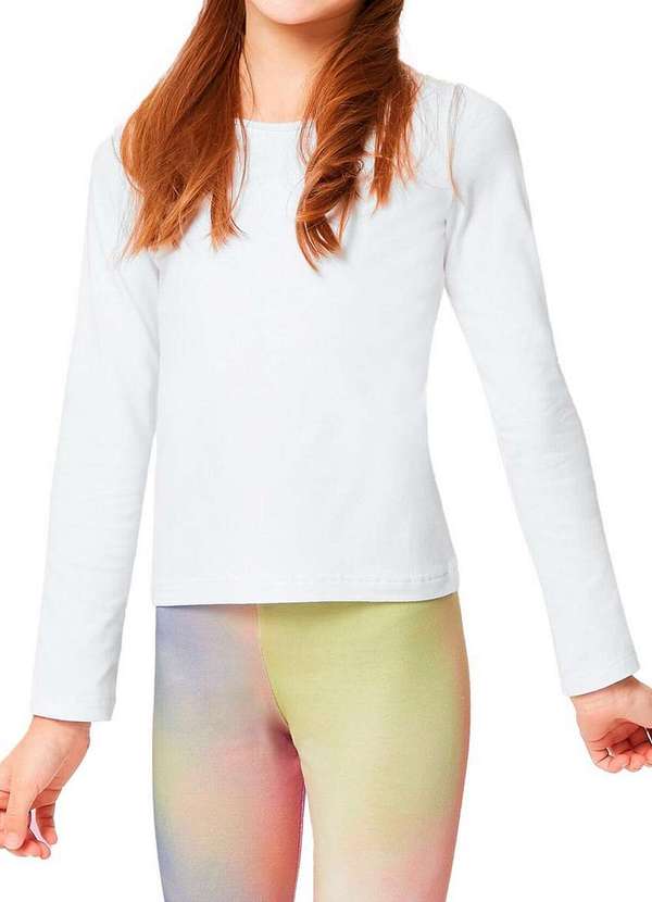 Malwee - Blusa Infantil Menina Malwee 1000086770 00001-Branco