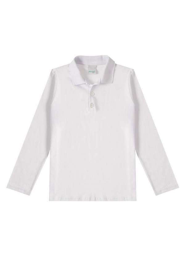 Malwee - Camisa Polo Infantil Menino Malwee 1000053469 00001-Branco 2
