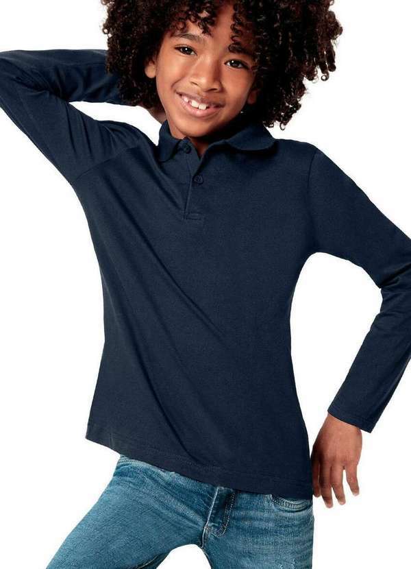 Malwee - Camisa Polo Infantil Menino Malwee 1000053469 02023-Azul-Marinho