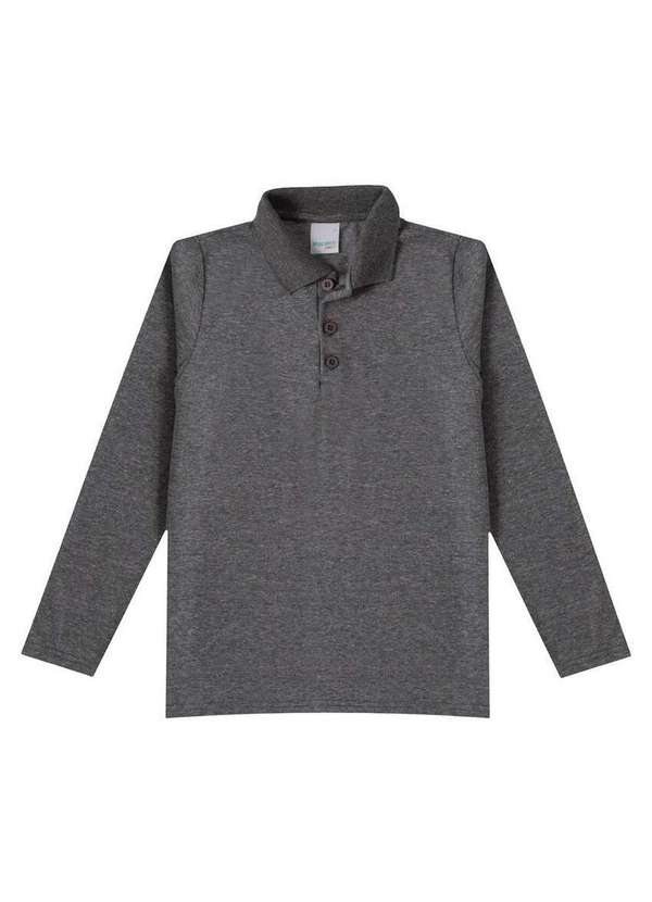 Malwee - Camisa Polo Infantil Menino Malwee 1000053469 60000-Grafite 1