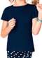 Malwee - Camiseta Infantil Menina Malwee 1000086761 00001-Branco - variação: 02023-Azul-Marinho