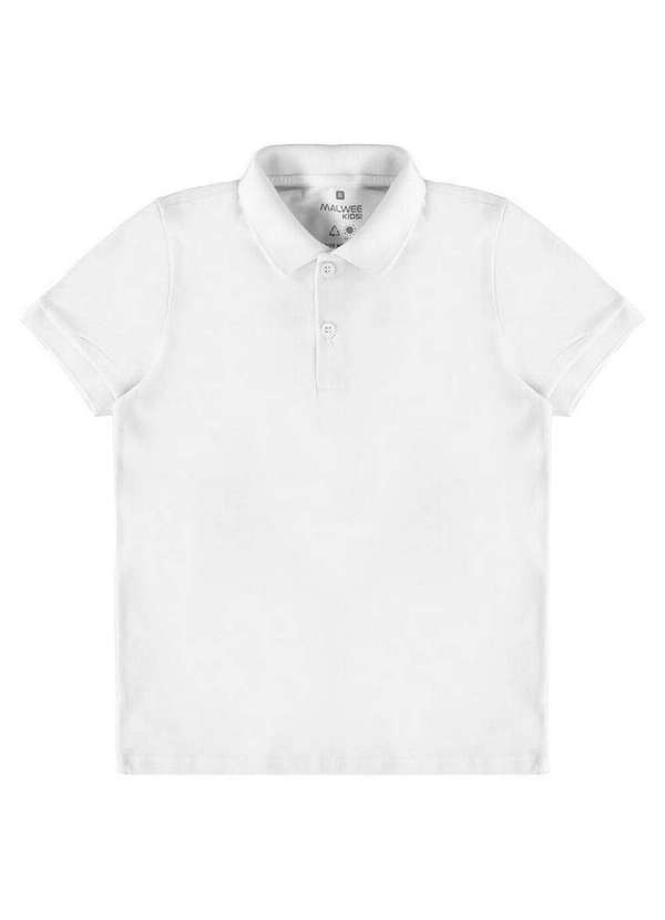 Malwee - Camiseta Polo Infantil Menino Malwee 1000111119 00001-Branco