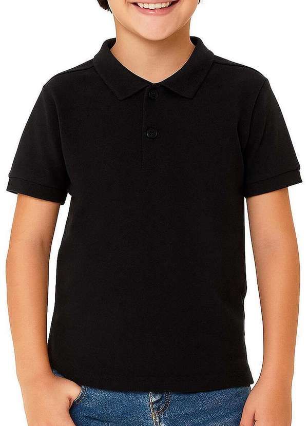 Malwee - Camiseta Polo Infantil Menino Malwee 1000111119 00004-Preto