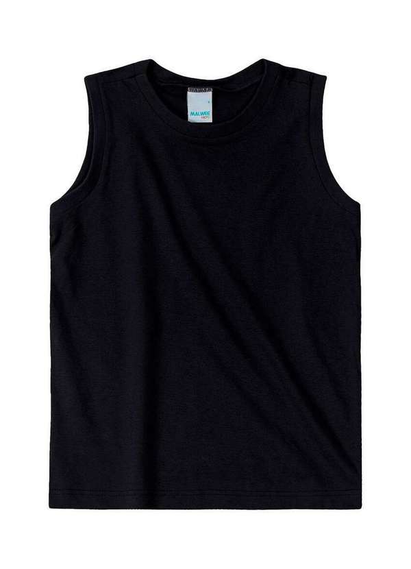 Malwee - Camiseta Regata Infantil Menino Malwee 1000086766 00004-Preto 2