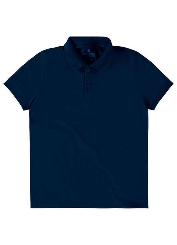 Malwee - Kit com 2 Camisetas Polo Infantil Menino Malwee 1000111119 Preto-Marinho 3