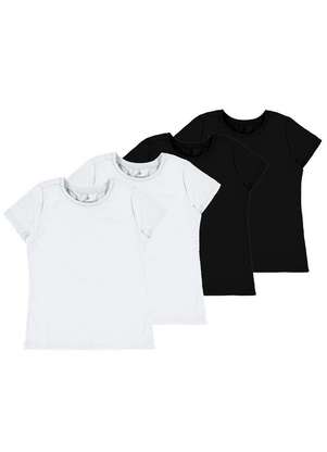 Kit com 4 Camisetas Infantil Menina Malwee 1000086761 - MALWEE