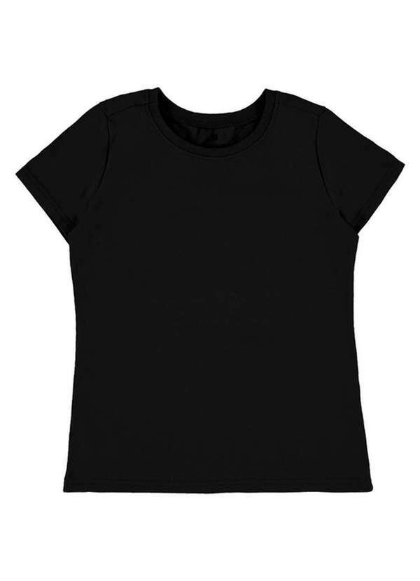 Malwee - Kit com 4 Camisetas Infantil Menina Malwee 1000086761 Branco-Preto 3