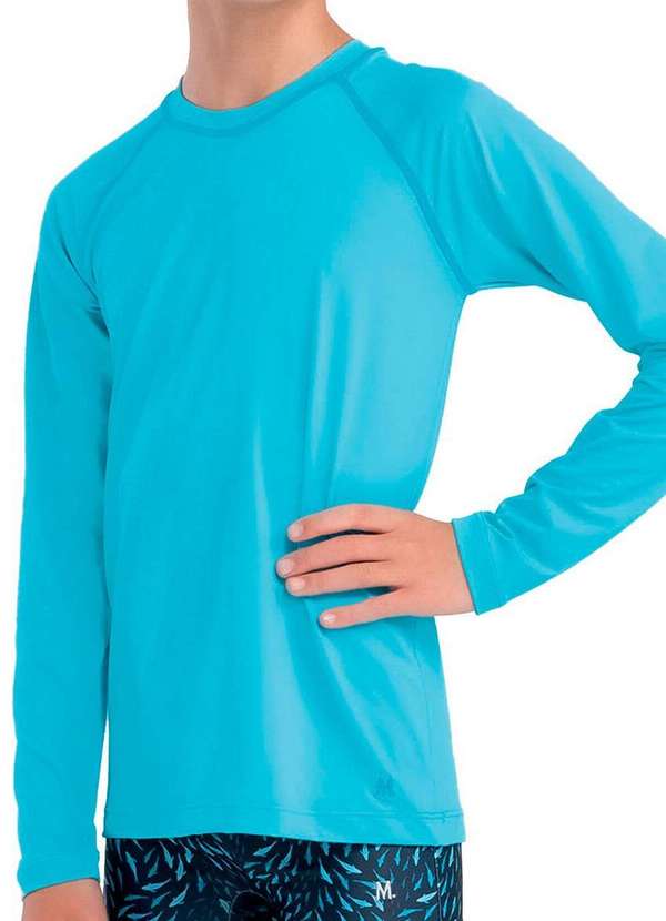 Mash - Camiseta Infantil Menino Uv Mash 319.01 Az01-Azul-Piscina