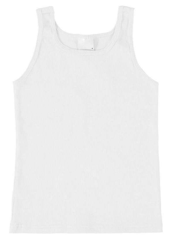 Malwee - Camiseta Regata Infantil Menina Malwee 1000101810 00001-Branco 2