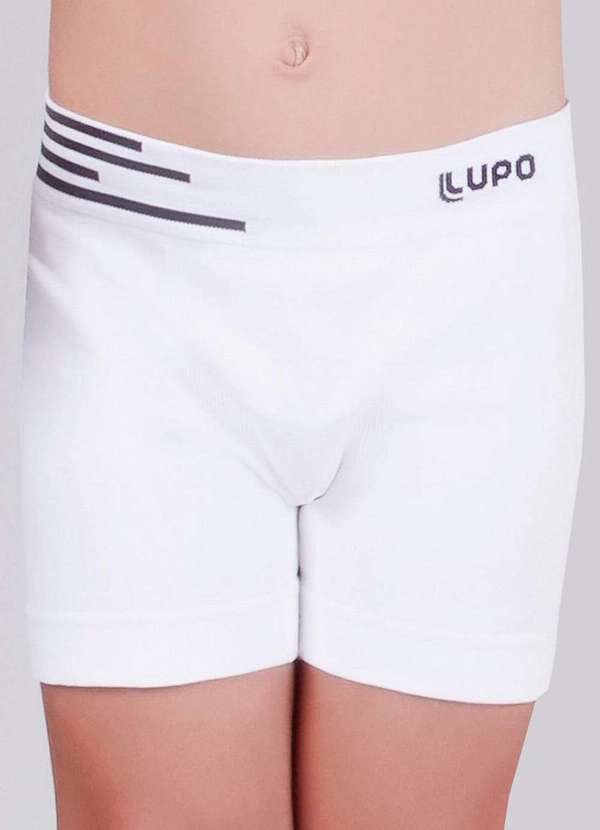 Lupo - Cueca Infantil Boxer Lupinho 132-002 1120-Branco