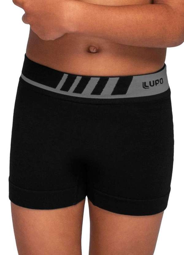 Lupo - Cueca Infantil Boxer Lupinho 136-001 9990-Preto