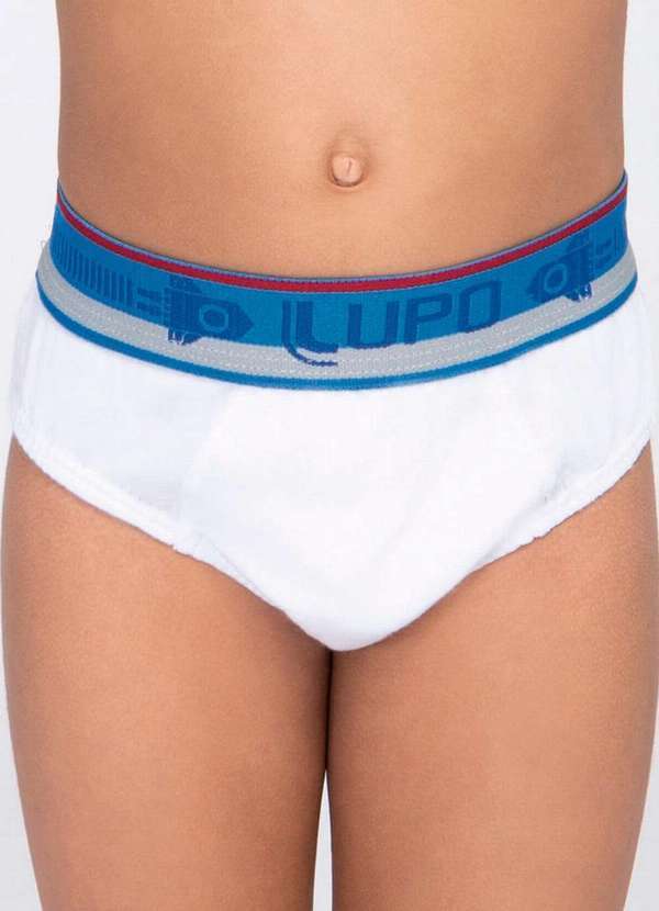 Lupo - Cueca Infantil Slip Lupinho 361-001 1110-Branco