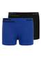 Lupo - Kit com 2 Cuecas Infantil Boxer Lupinho 132-002 Azul-Branco - variação: Azul-Preto