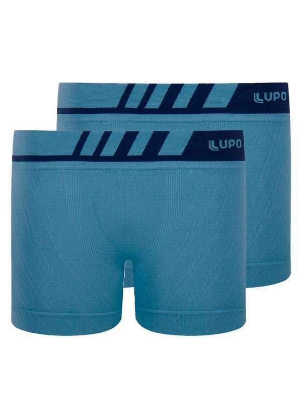 Lupo - Kit com 2 Cuecas Infantil Boxer Lupinho 136-001 Azul