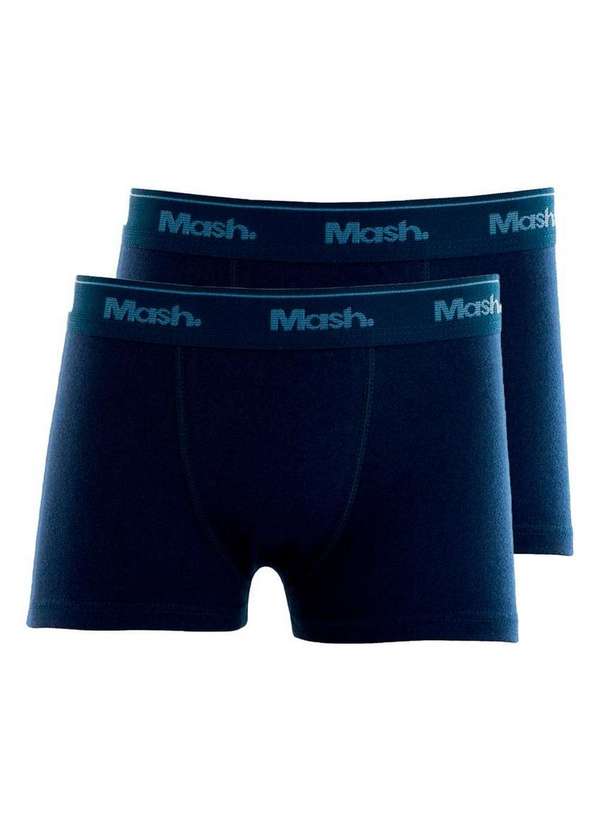 Mash - Kit com 2 Cuecas Infantil Boxer Mash 190.03 Marinho