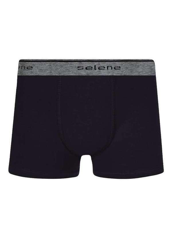 Selene - Kit com 2 Cuecas Infantil Selene Boxer 12455-001 998-Preto-Cinza-Mescla 2