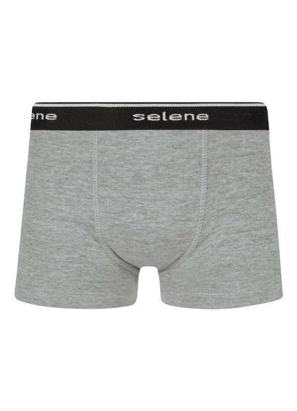 Selene - Kit com 2 Cuecas Infantil Selene Boxer 12455-001 998-Preto-Cinza-Mescla 3