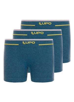 Lupo - Kit com 3 Cuecas Infantil Boxer Lupinho 137-010 - LUPO