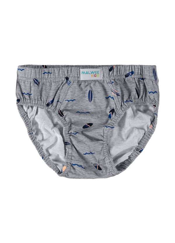 Malwee - Kit com 3 Cuecas Infantil Slip Malwee 1000090623 C181a-Cinza 2