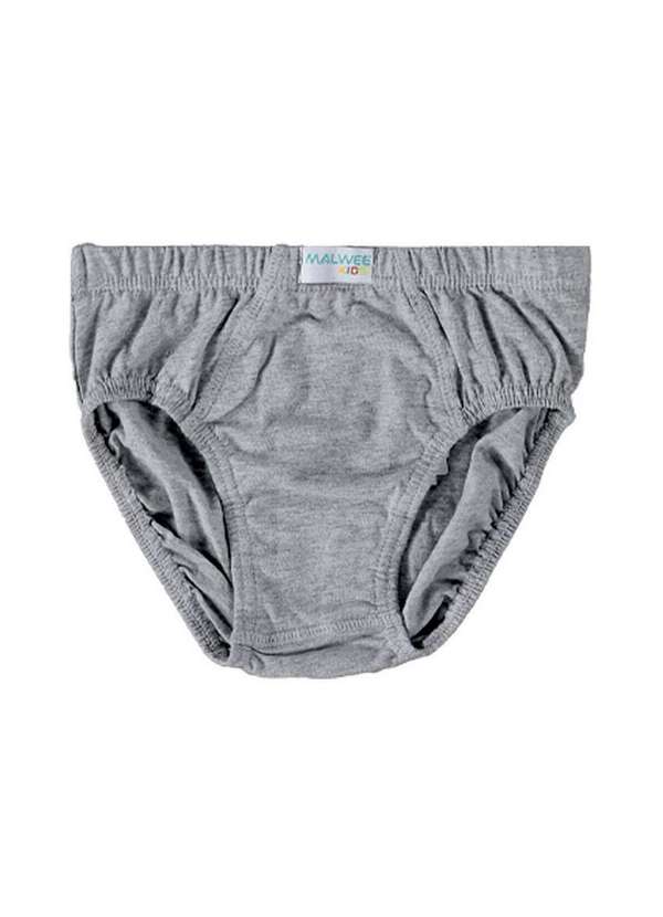 Malwee - Kit com 3 Cuecas Infantil Slip Malwee 1000090623 C181a-Cinza 3