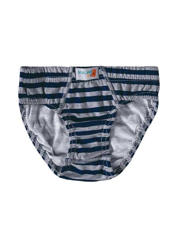 Malwee - Kit com 3 Cuecas Infantil Slip Malwee 1000090623 C181a-Cinza 4