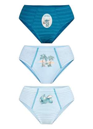 Disney - Kit com 3 Cuecas Infantil Slip Stitch Lupo 18300-089 - DISNEY