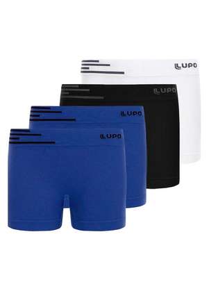 Lupo - Kit com 4 Cuecas Infantil Boxer Lupinho 132-002 - LUPO