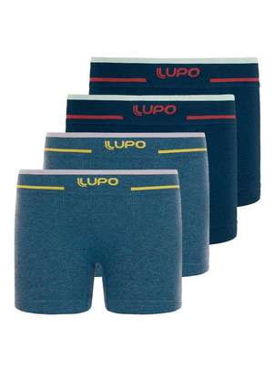 Lupo - Kit com 4 Cuecas Infantil Boxer Lupinho 137-010 - LUPO