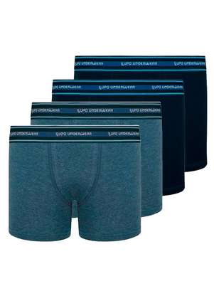 Lupo - Kit com 4 Cuecas Infantil Boxer Lupinho 141-003 - LUPO