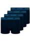 Lupo - Kit com 4 Cuecas Infantil Boxer Lupinho 141-003 Azul-Jeans - variação: Marinho