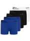 Lupo - Kit com 5 Cuecas Infantil Boxer Lupinho 132-002 Azul-Preto-Vermelho - variação: Azul-Preto-Branco