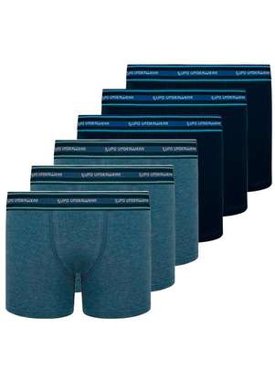 Lupo - Kit com 6 Cuecas Infantil Boxer Lupinho 141-003 - LUPO