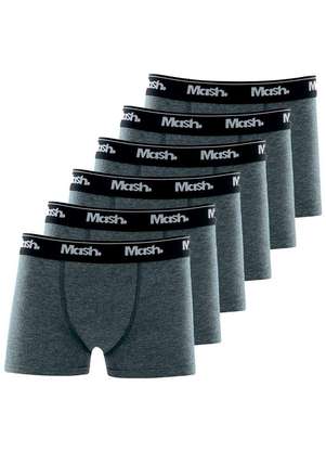 Kit com 6 Cuecas Infantil Boxer Mash 190.03 - MASH