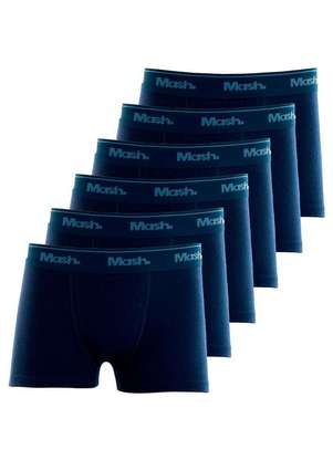Kit com 6 Cuecas Infantil Boxer Mash 190.03 - MASH