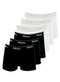 Mash - Kit com 6 Cuecas Infantil Boxer Mash 190.03 Cinza-Branco - variação: Preto-Branco