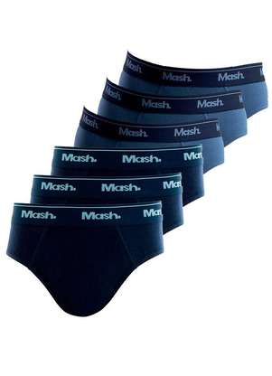 Kit com 6 Cuecas Infantil Slip Mash 193.01 - MASH
