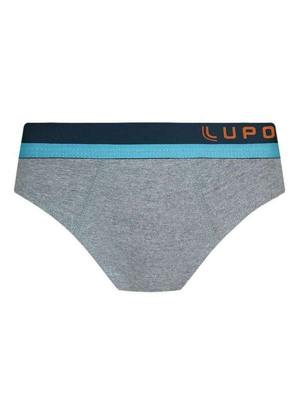 Lupo - Cueca Infantil Slip Lupinho 361-002 8820-Chumbo-Mescla