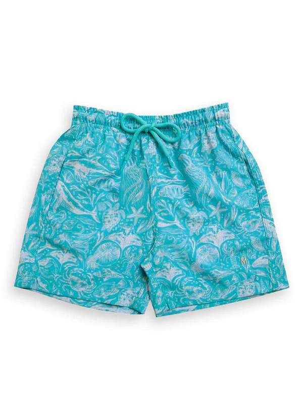 Mash - Shorts Praia Infantil Mash 619.75 Vd10-Verde-Agua