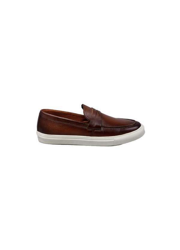 Tng - Sapato Masculina Casual Iate Marrom