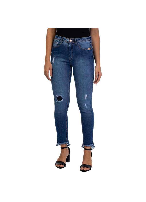 Tng - Calça Feminina Jeans Cigarrete Georgia Azul