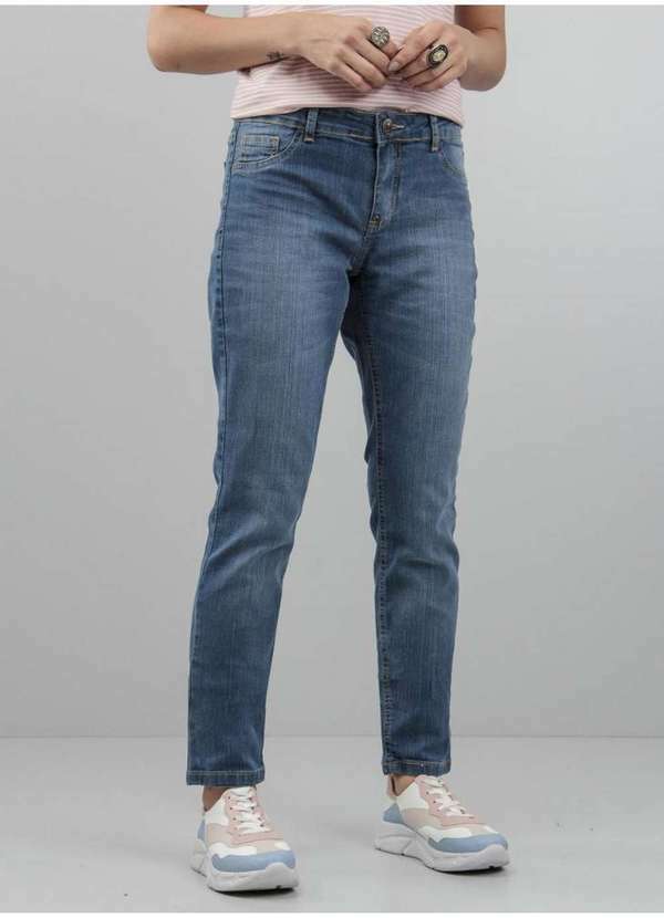 Tng - Calça Feminina Jeans Skinny Azul