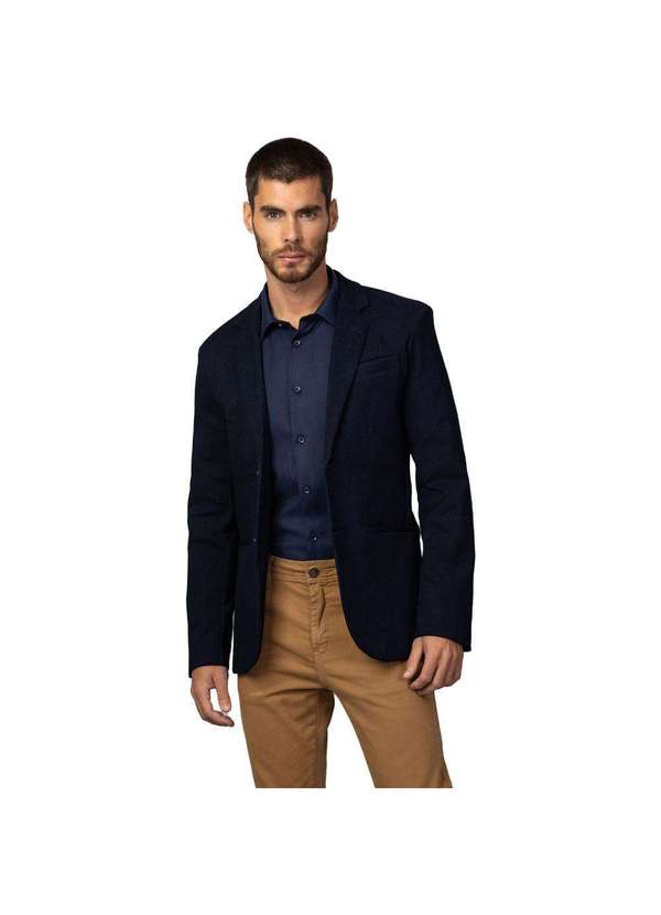 Tng - Blazer Masculino Social Style Denim Azul