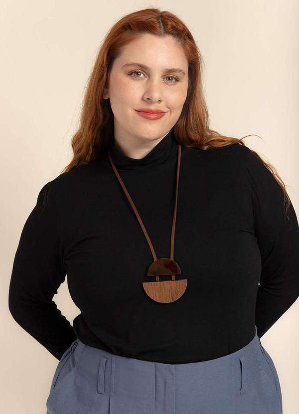 Bold Acessórios - Colar Jacarandá Marrom 10