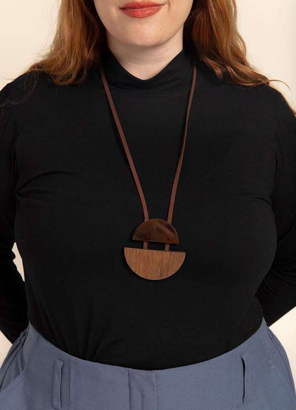 Bold Acessórios - Colar Jacarandá Marrom 7