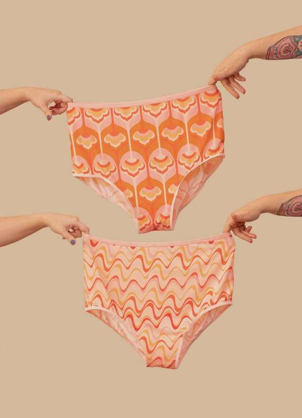 Bold - Kit 2 Hot Pants Softskin Plus Size Laranja 3